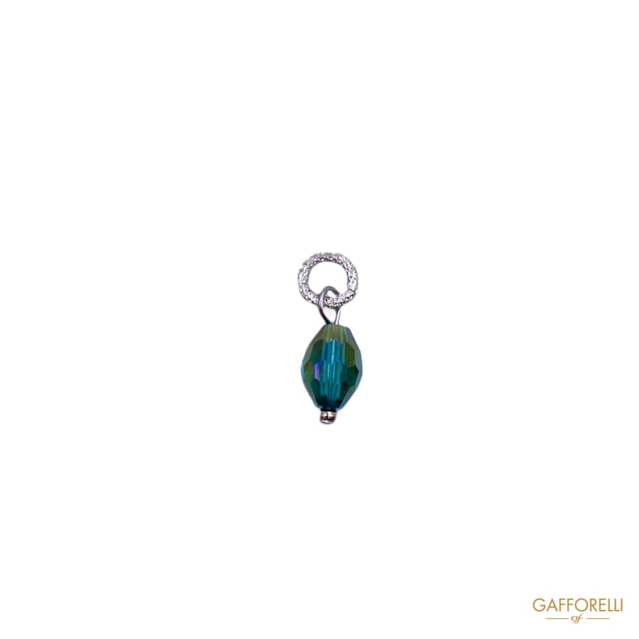 Pendant with Swarovski Bead and Ring A462 - Gafforelli Srl