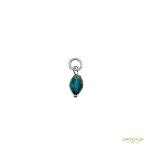 Pendant With Swarovski Bead And Ring A462 - Gafforelli Srl