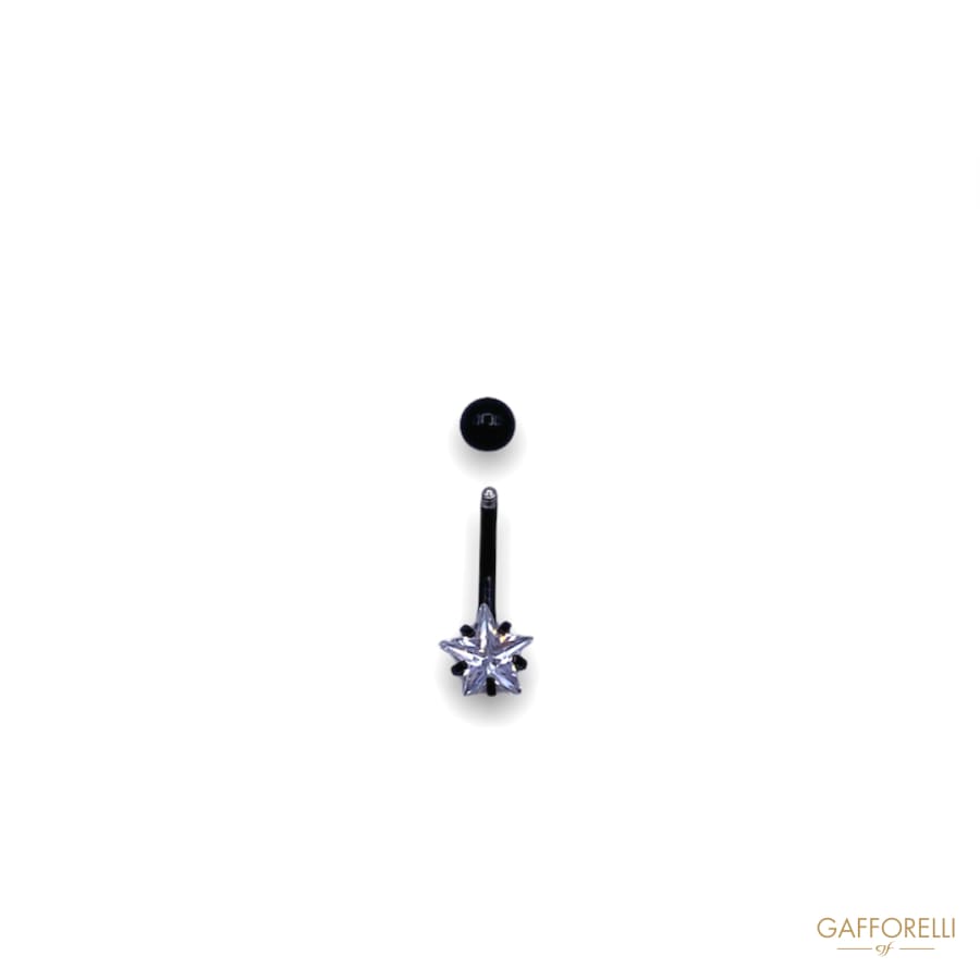 Piercing Painted with Rhinestone Star U297 - Gafforelli Srl