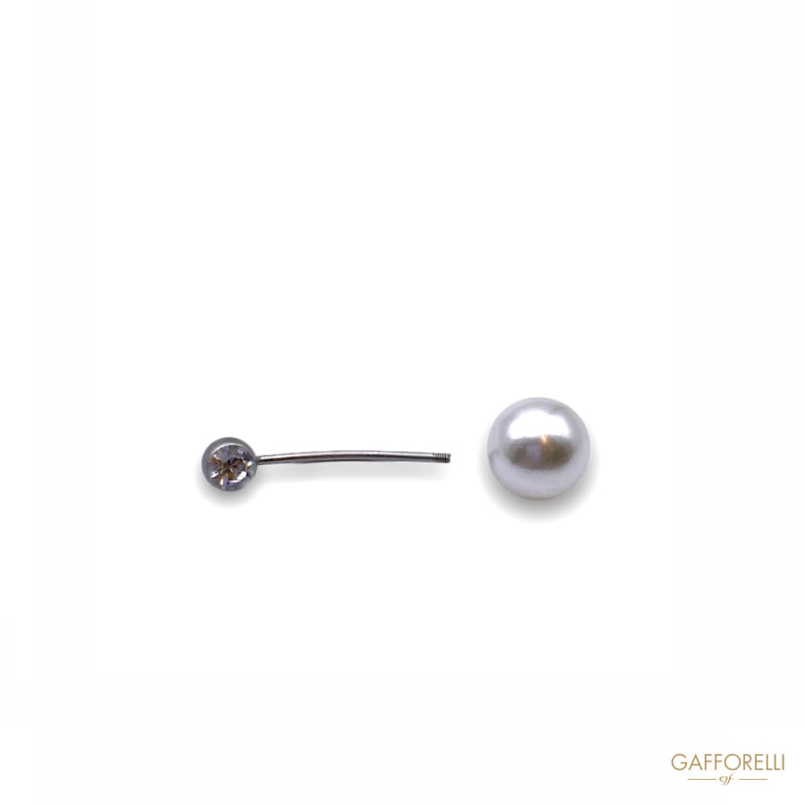 Piercing with Pearl and Unscrewable Swarovski U303