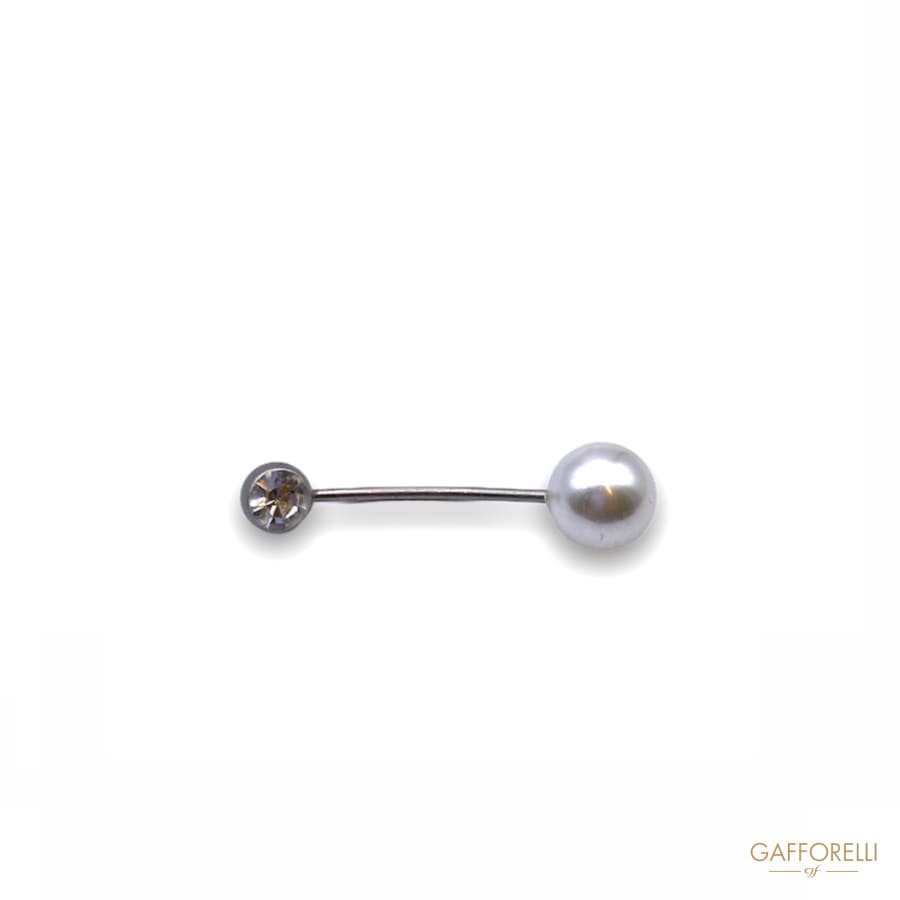 Piercing with Pearl and Unscrewable Swarovski U303