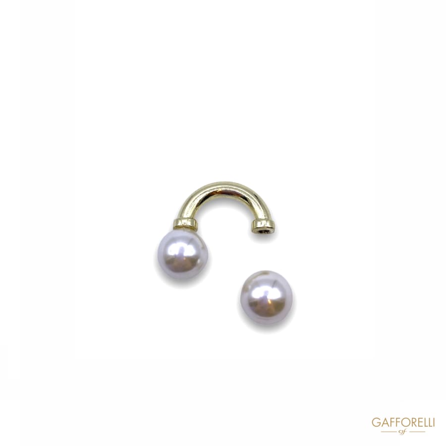Piercing with Pearls E173 - Gafforelli Srl BI-COLORED
