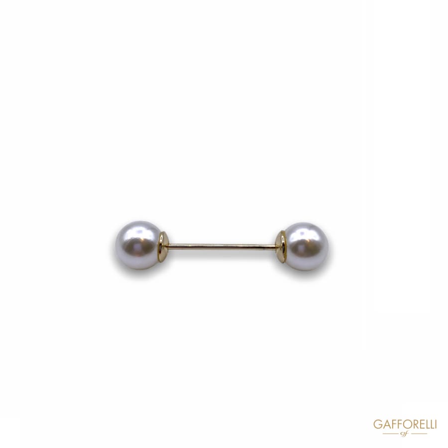Piercing With Unscrewable Pearls E174 - Gafforelli Srl