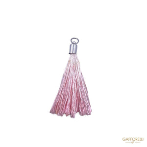 Pink Tassel In Acetate Thread H266 - Gafforelli Srl tassels