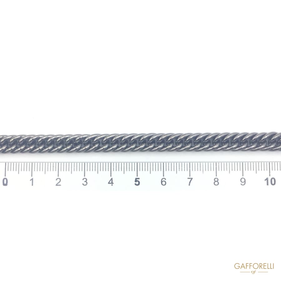 Polished Aluminium with Double Rings Chain - Art. 2804
