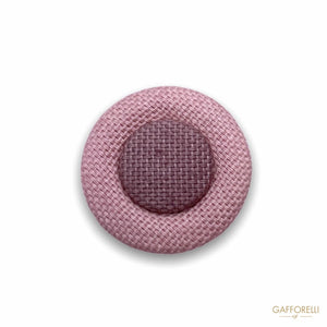 Polyester Button Covered with Double Colored Fabric 1429