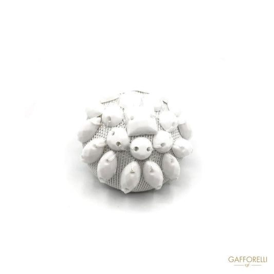 Polyester Button with Stones Applications - Art. H100