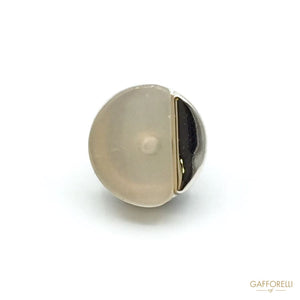 Polyester Buttons with Golden Base - Art. 9041 polyester