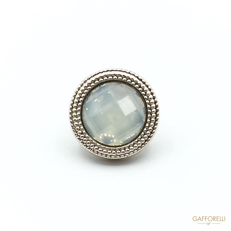 Polyester Buttons with Multishade Stone - Art. 9038