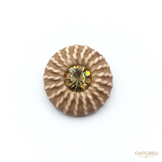 Polyester Buttons with Rhinestone - Art. 7265 polyester