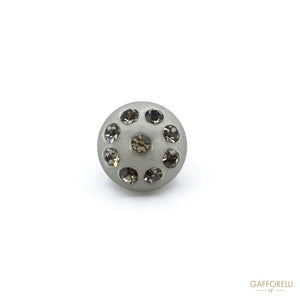 Polyester Buttons with Rhinestones - Art. 7223 polyester