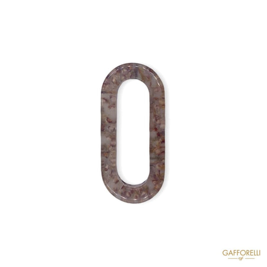 Polyester Ring with Floral Motif Effect 6925 - Gafforelli
