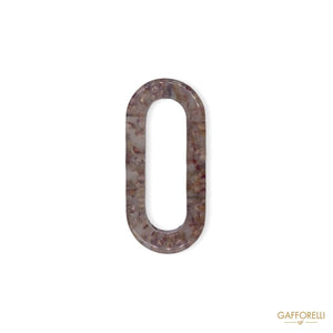 Polyester Ring with Floral Motif Effect 6925 - Gafforelli
