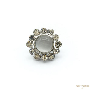 Precious Buttons With Rhinestones And Hard Stone - Art. 9107