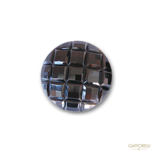 Real Glass Buttons with Mutlifaces Surface - Art. 5608 glass
