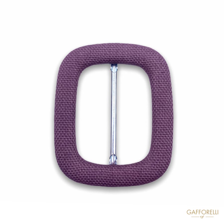 Rectangular Buckle with Round Anchors Covered in Fabric