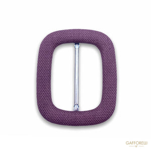 Rectangular Buckle with Round Anchors Covered in Fabric