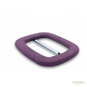 Rectangular Buckle with Round Anchors Covered in Fabric