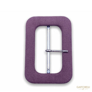 Rectangular Covered Buckle 1364- Gafforelli Srl BLACK