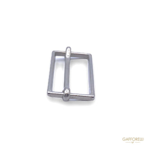 Rectangular Metal Buckle With Sliding Bar 0899 - Gafforelli