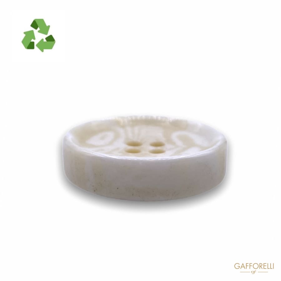 Recycled Button In Corozo Powder D286 - Gafforelli Srl