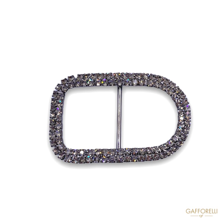 Rhinestone ’D’ Buckle A323 - Gafforelli Srl BLACK DIAMOND