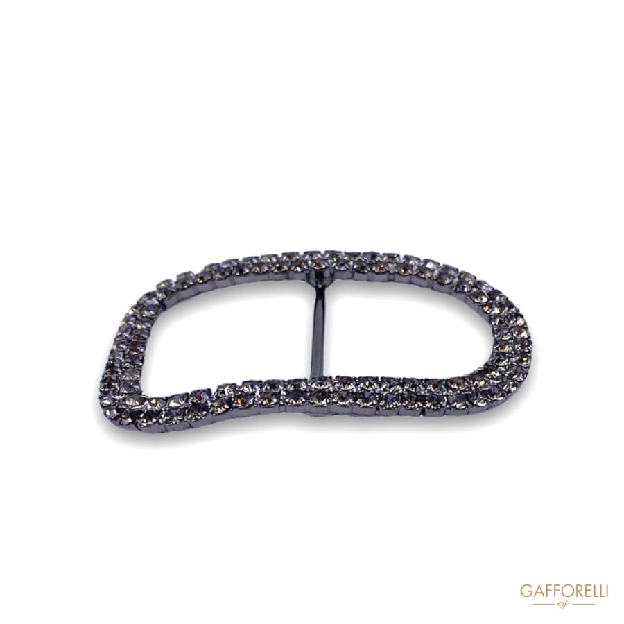 Rhinestone ’D’ Buckle A323 - Gafforelli Srl BLACK DIAMOND
