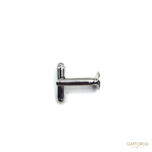 Rhinestone Cufflink with Central Stone ’Mop’ Effect