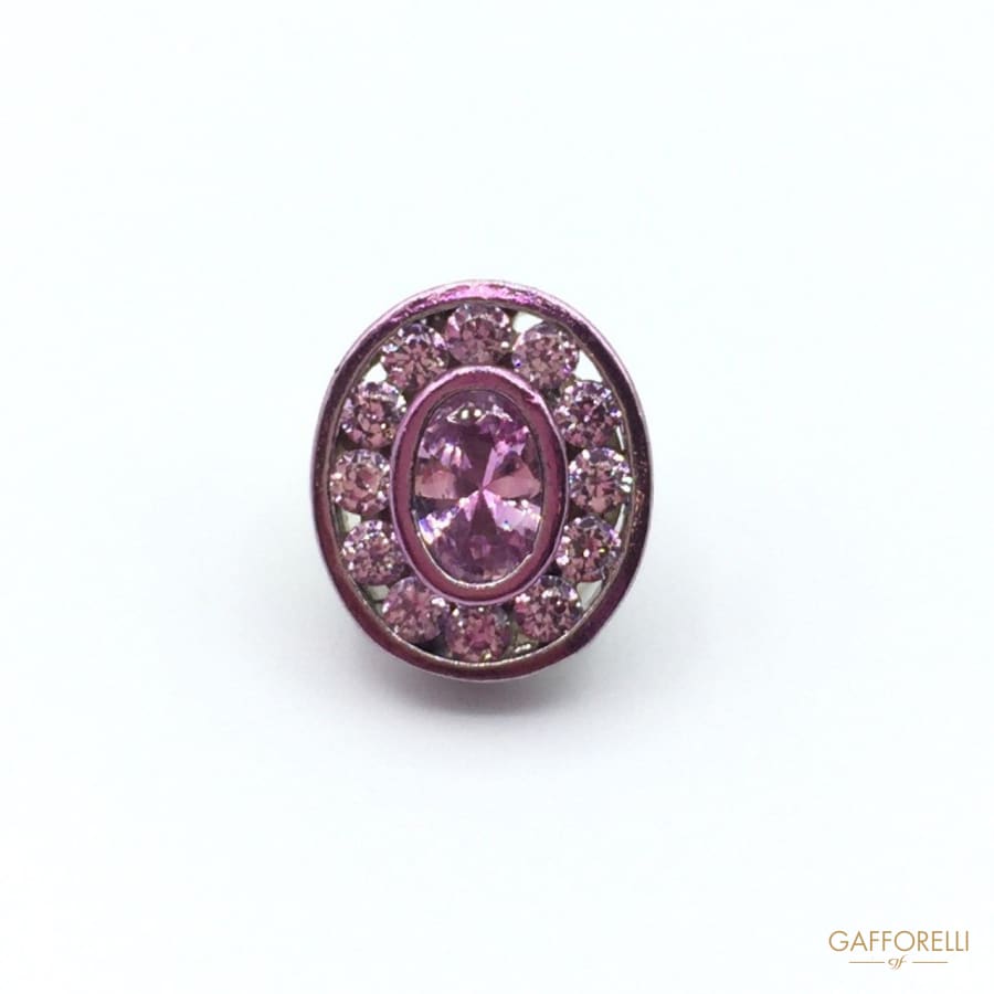 Rhinestones Buttons with Brass Base - Art. 9200 shirt