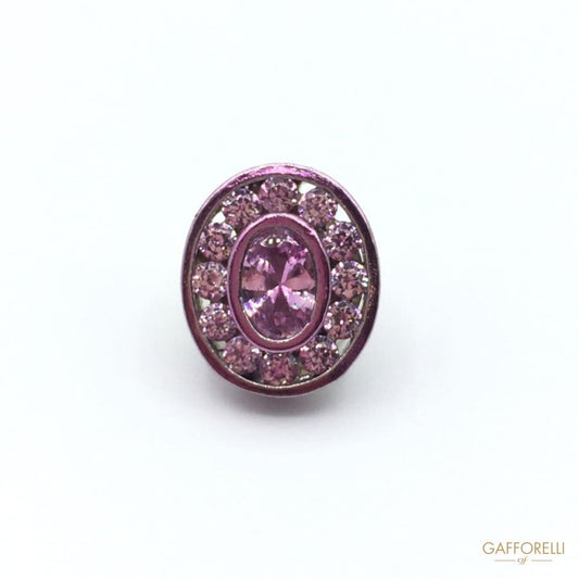 Rhinestones Buttons with Brass Base - Art. 9200 shirt