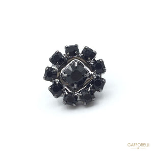 Rhinestones Buttons with Chain - Art. 5268 shirt rhinestone
