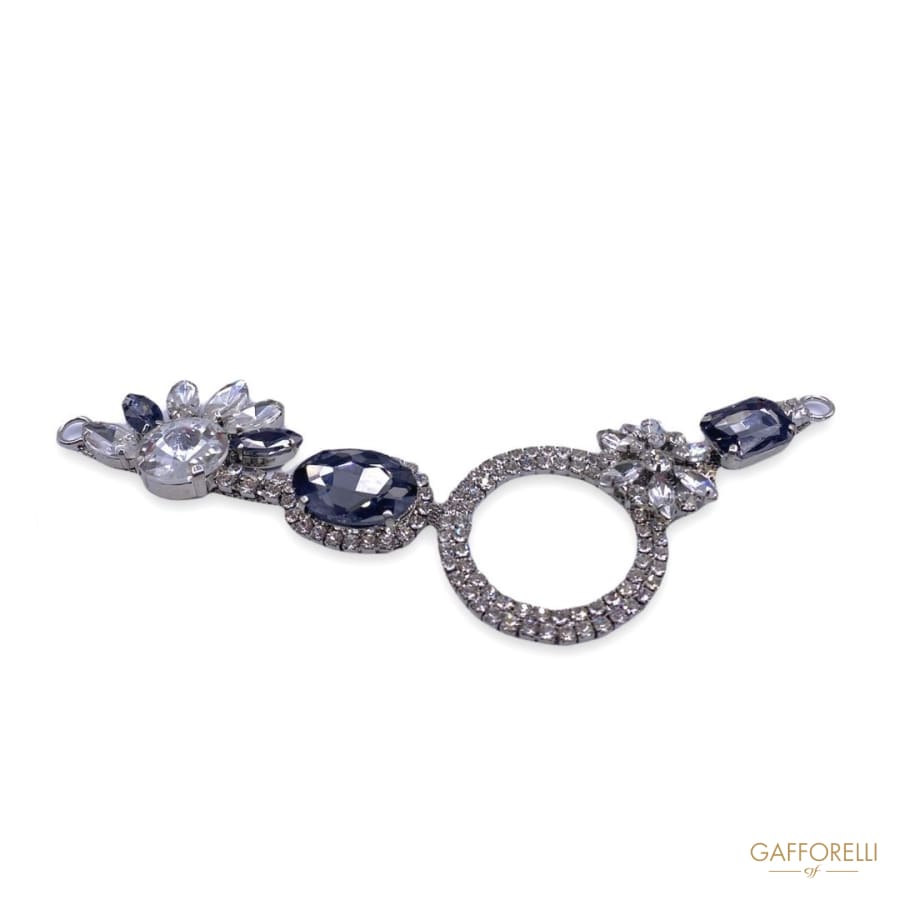 Rhinestones and Painted Stones Neckline A100 - Gafforelli