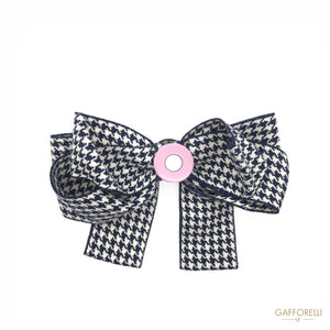 Ribbon Brooch With Central Button - Art. H207 brooches