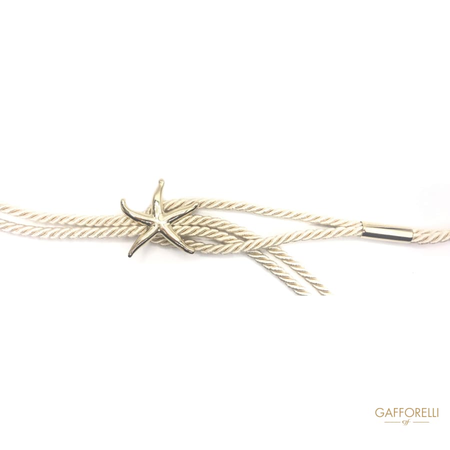 Rope Belt with Starfish Detail 118 Cm - Art. C207