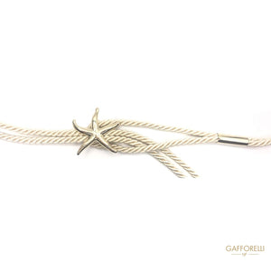 Rope Belt With Starfish Detail 118 Cm - Art. C207