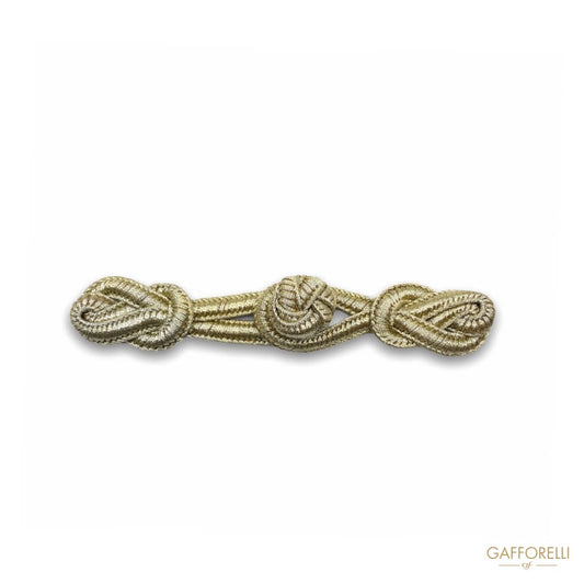 Rope Toggles Wrapped in Gold Colored Polyester H366