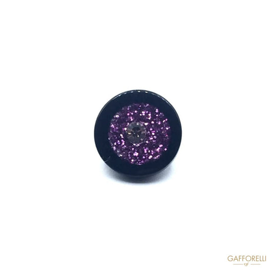 Round Buttons with Glitter Center - Art. 7341 shirt