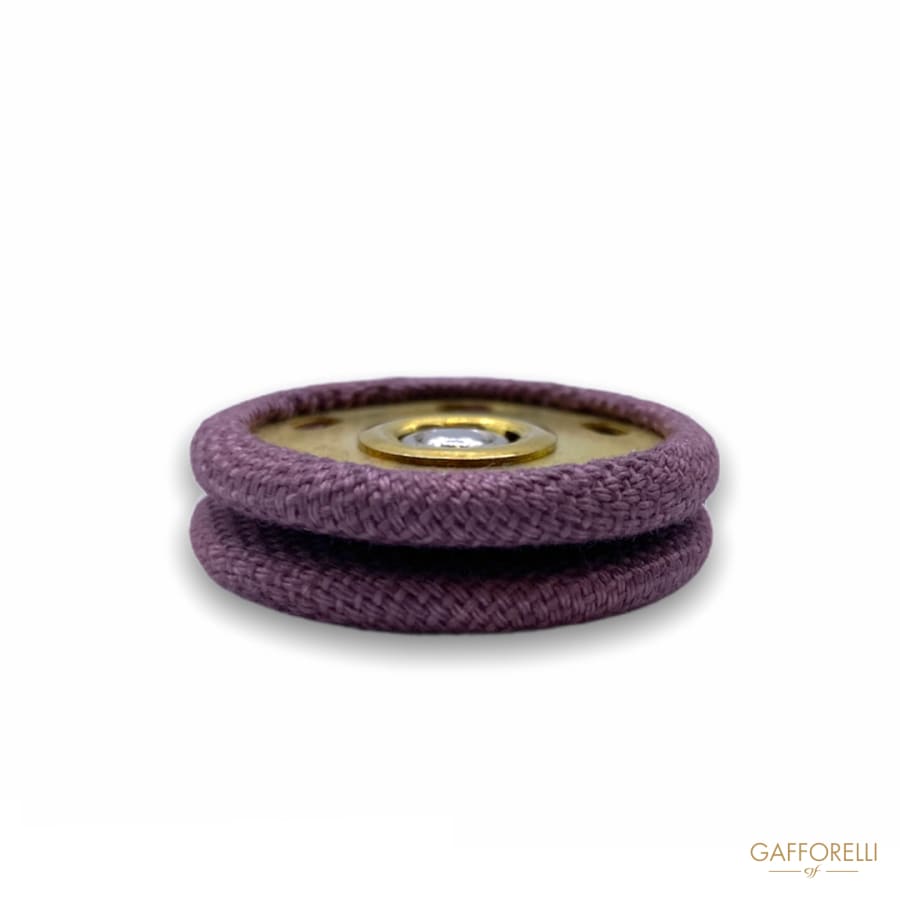Round Covered Snap Button H288 - Gafforelli Srl fabric