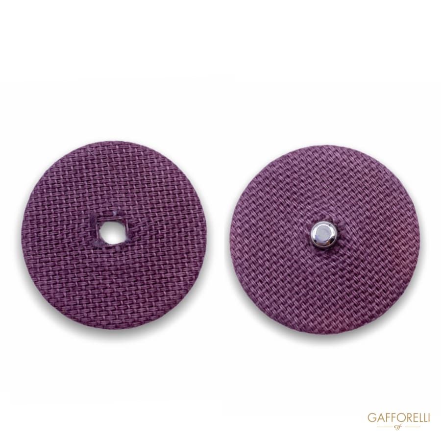 Round Covered Snap Button H288 - Gafforelli Srl fabric •