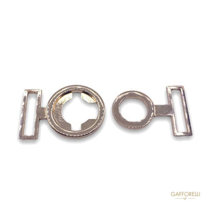 Round Metal Gold Hook E189- Gafforelli Srl GOLD • hooks •
