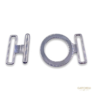 Round Metal Silver Hook E191- Gafforelli Srl hooks • METAL •