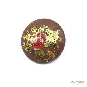 Round Oriental Button - Art. D201 polyester buttons