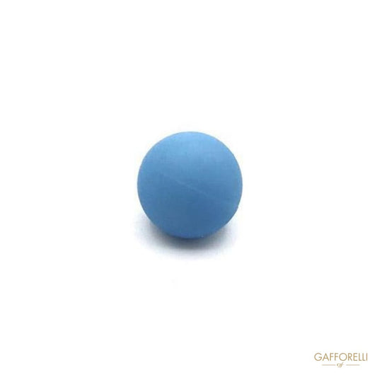 Rubberized Effect Polyester Button with Pass Hole - Art.