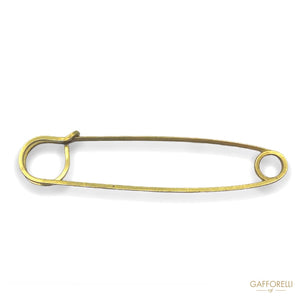 Safety Pins in Modern Classic Curved Metal 2580