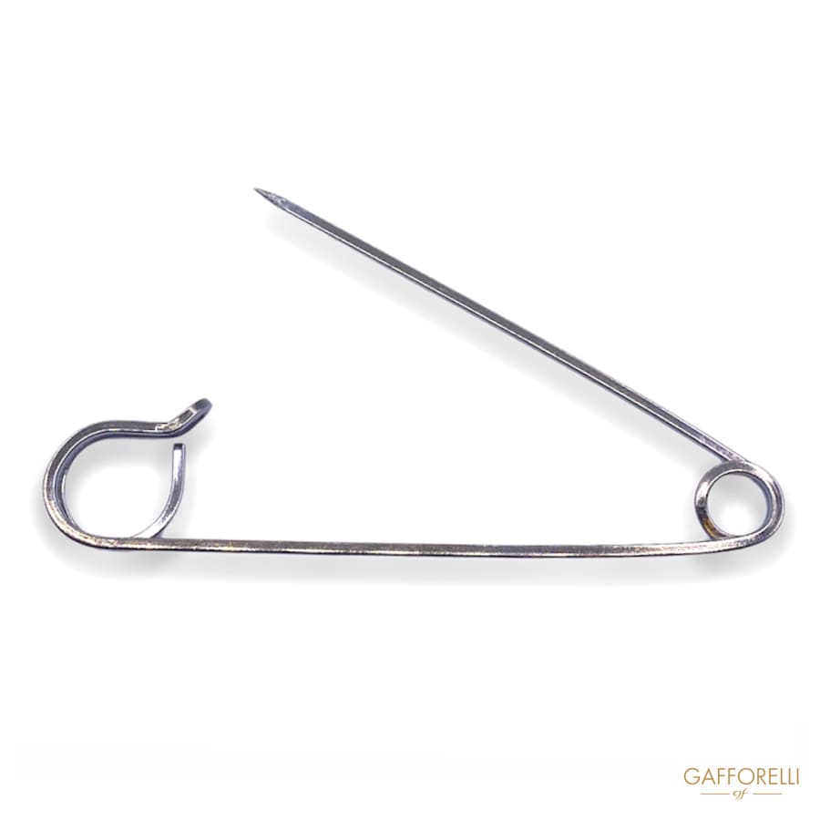Safety Pins In Modern Classic Curved Metal 2580 - Gafforelli