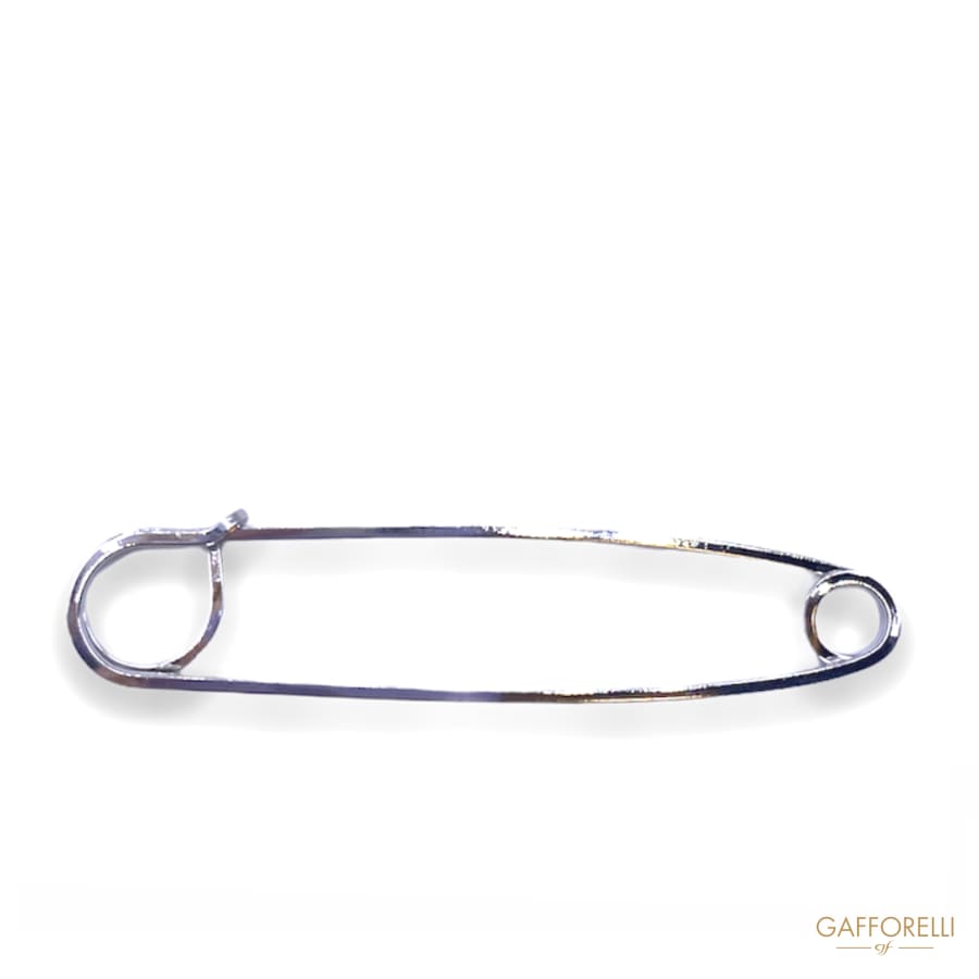 Safety Pins In Modern Classic Curved Metal 2580 - Gafforelli