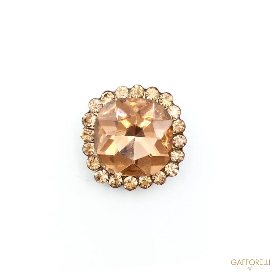 Sewing Decoration with Rhinestone and Central Stone - Art.