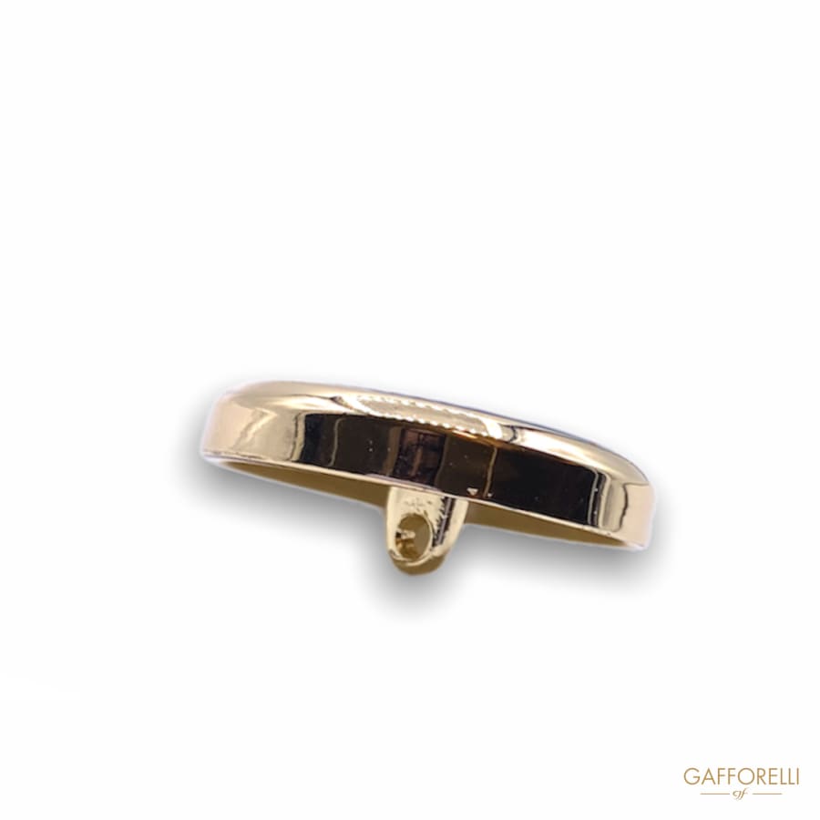 Shiny Metal Button with Shank B132 - Gafforelli Srl CLASSIC