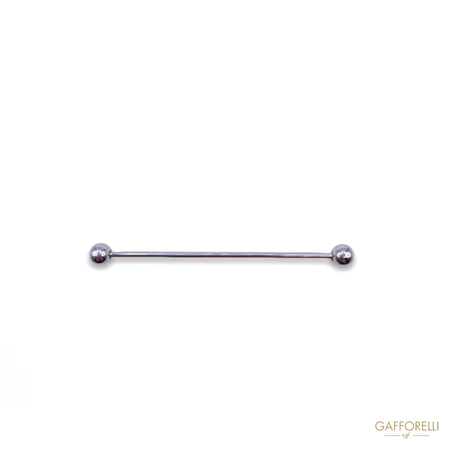 Silver Metal Piercing with Beads U295 - Gafforelli Srl