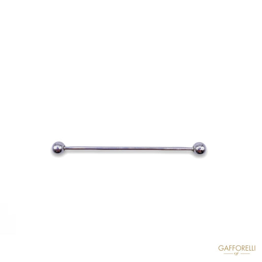 Silver Metal Piercing with Beads U295 - Gafforelli Srl